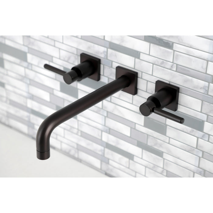 Kingston Sona KS6025DL - Concord Two-Handle 3-Hole Wall Mount Roman Tub Faucet, Oil Rubbed Bronze