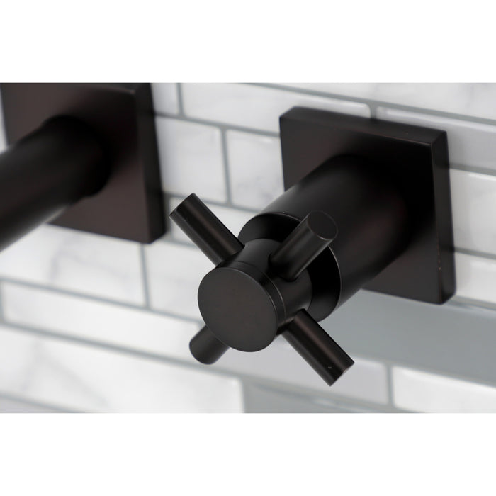 Concord KS6025DX Two-Handle 3-Hole Wall Mount Roman Tub Faucet, Oil Rubbed Bronze