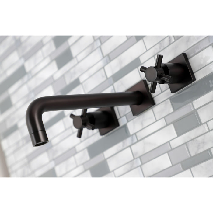 Concord KS6025DX Two-Handle 3-Hole Wall Mount Roman Tub Faucet, Oil Rubbed Bronze