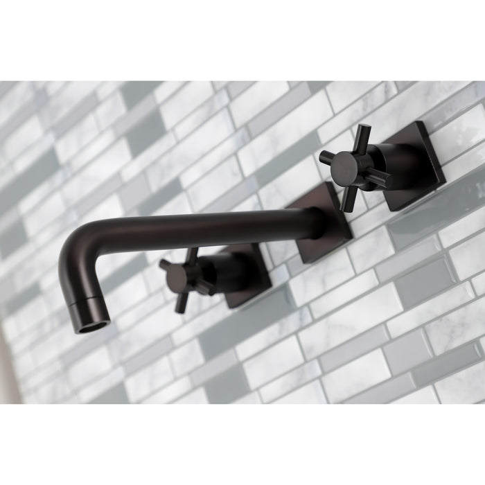 Kingston Sona KS6025DX - Concord Two-Handle 3-Hole Wall Mount Roman Tub Faucet, Oil Rubbed Bronze
