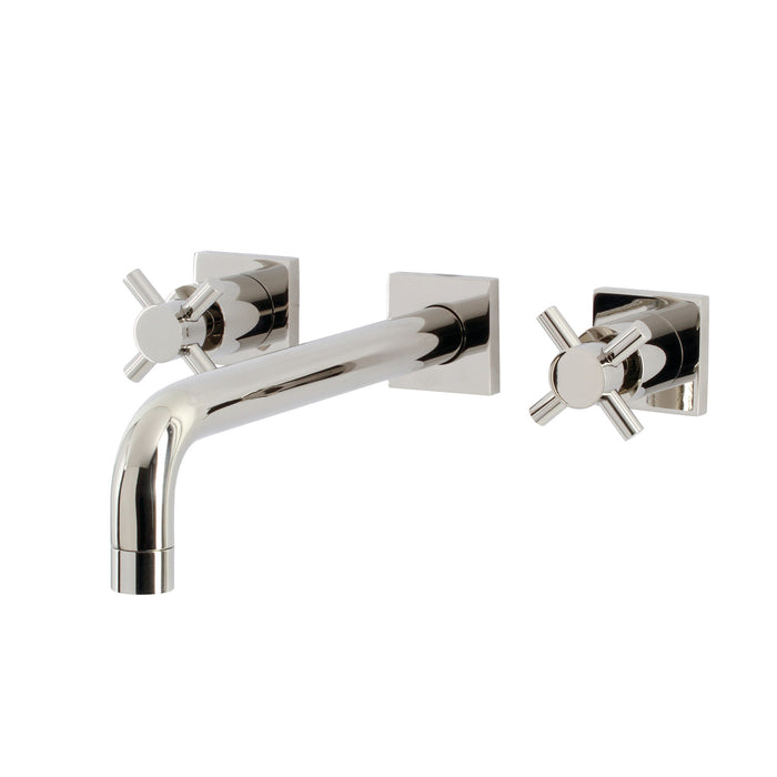 Kingston Sona KS6026DX - Concord Two-Handle 3-Hole Wall Mount Roman Tub Faucet, Polished Nickel