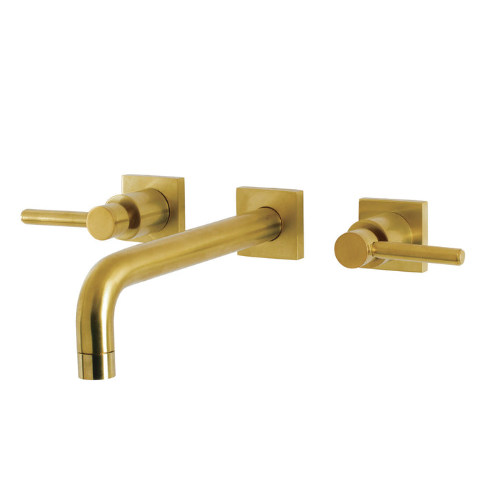 Kingston Sona KS6027DL - Concord Two-Handle 3-Hole Wall Mount Roman Tub Faucet, Brushed Brass