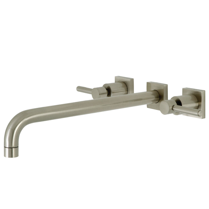 Concord KS6048DL Two-Handle 3-Hole Wall Mount Roman Tub Faucet, Brushed Nickel