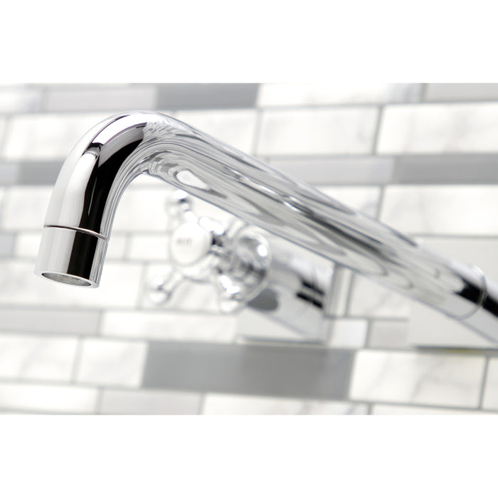 Metropolitan KS6051BX Two-Handle 3-Hole Wall Mount Roman Tub Faucet, Polished Chrome
