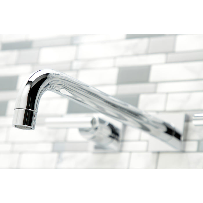 Kingston Sona KS6051CML - Manhattan Two-Handle 3-Hole Wall Mount Roman Tub Faucet, Polished Chrome