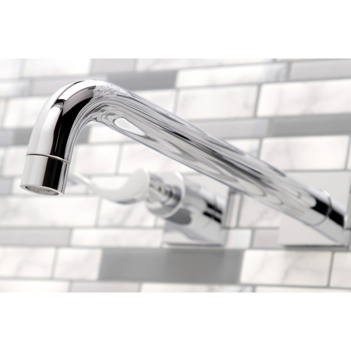 NuWave KS6051DFL Two-Handle 3-Hole Wall Mount Roman Tub Faucet, Polished Chrome