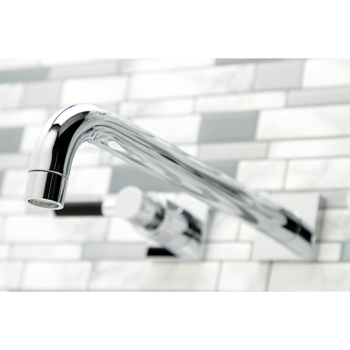 Kingston Sona KS6051DKL - Kaiser Two-Handle 3-Hole Wall Mount Roman Tub Faucet, Polished Chrome