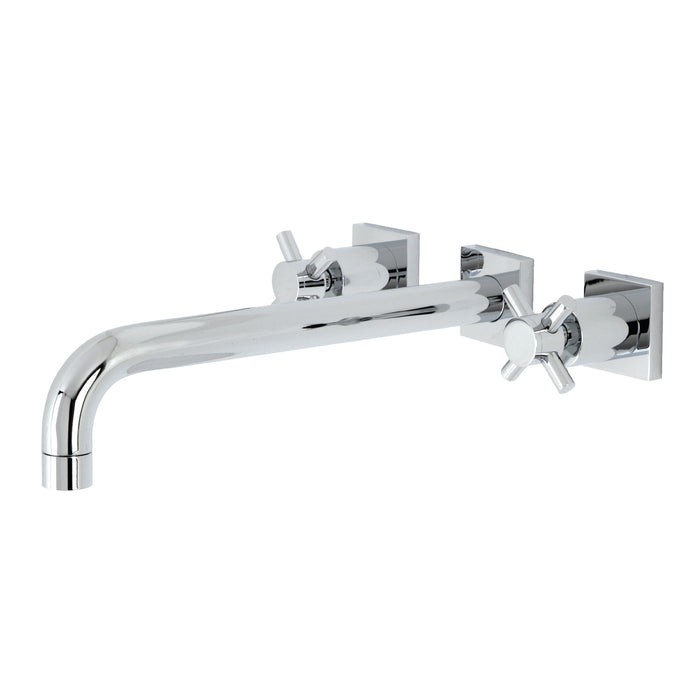 Kingston Sona KS6051DX - Concord Two-Handle 3-Hole Wall Mount Roman Tub Faucet, Polished Chrome