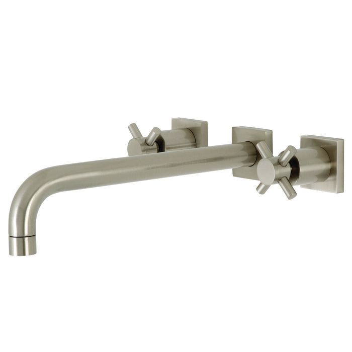 Kingston Sona KS6058DX - Concord Two-Handle 3-Hole Wall Mount Roman Tub Faucet, Brushed Nickel