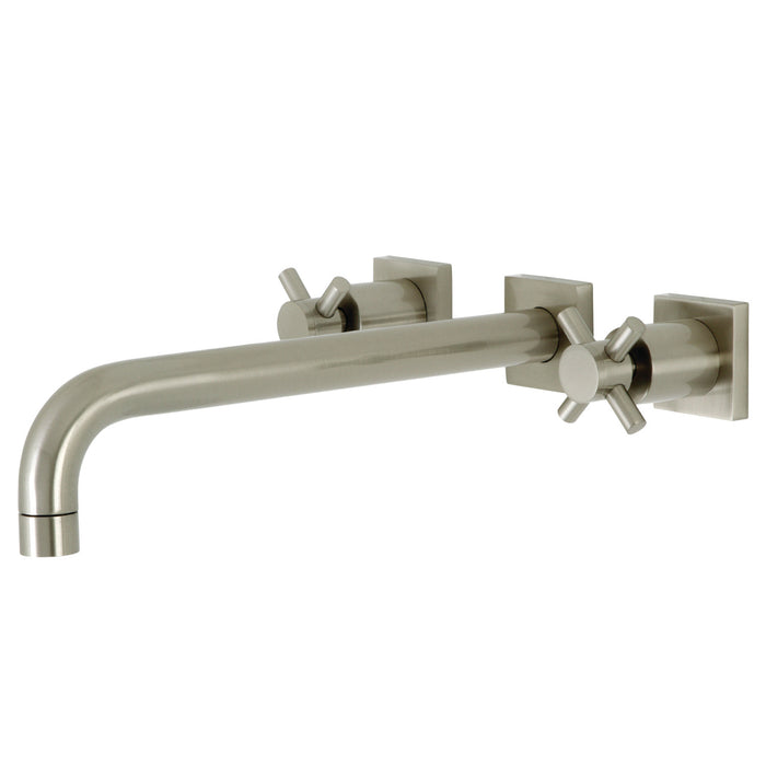 Concord KS6058DX Two-Handle 3-Hole Wall Mount Roman Tub Faucet, Brushed Nickel