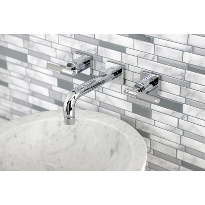 Kaiser KS6121CKL Two-Handle 3-Hole Wall Mount Bathroom Faucet, Polished Chrome