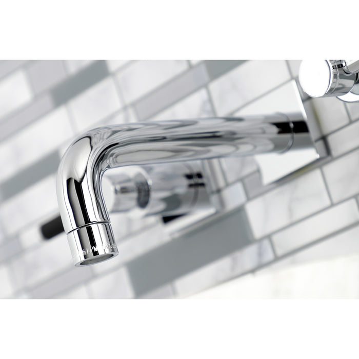 Kaiser KS6121DKL Two-Handle 3-Hole Wall Mount Bathroom Faucet, Polished Chrome