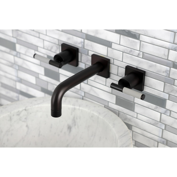 Kaiser KS6125CKL Two-Handle 3-Hole Wall Mount Bathroom Faucet, Oil Rubbed Bronze