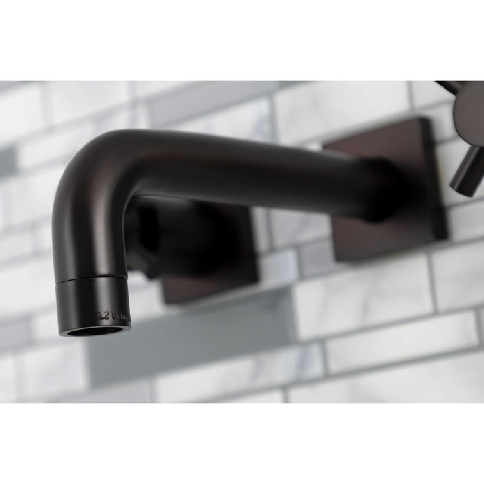 Kingston Sona KS6125DX - Concord Double-Handle 3-Hole Wall Mount Bathroom Faucet, Oil Rubbed Bronze