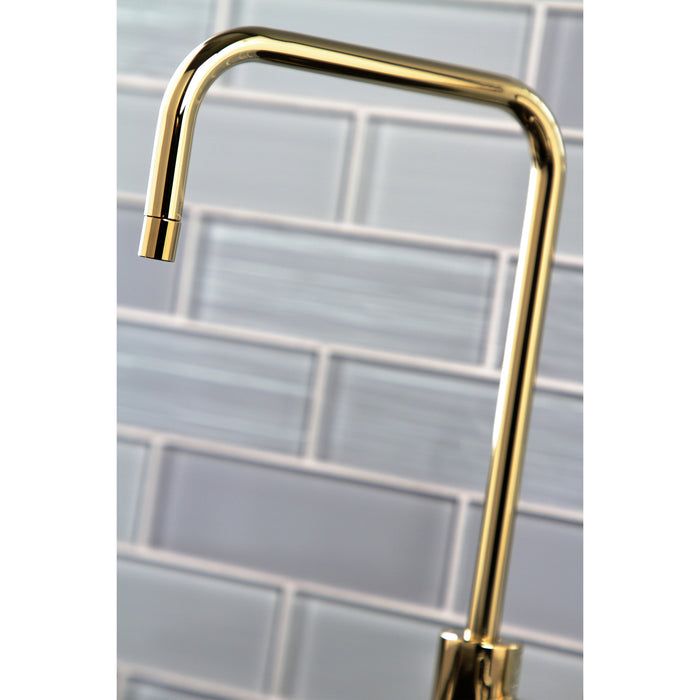 Nustudio KS6192NKL Single-Handle 1-Hole Deck Mount Water Filtration Faucet, Polished Brass