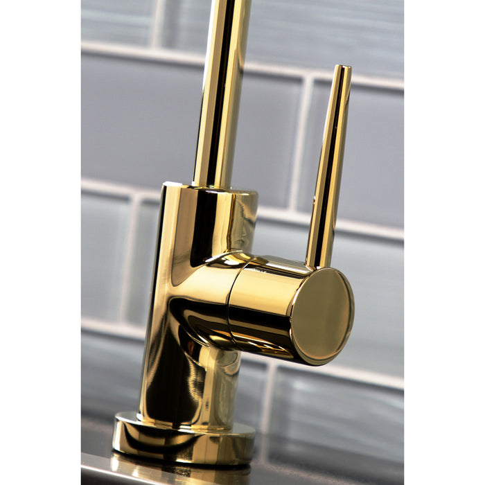 New York KS6192NYL Single-Handle 1-Hole Deck Mount Water Filtration Faucet, Polished Brass