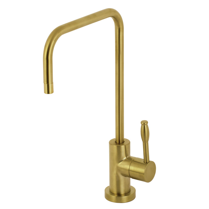 Nustudio KS6197NKL Single-Handle 1-Hole Deck Mount Water Filtration Faucet, Brushed Brass