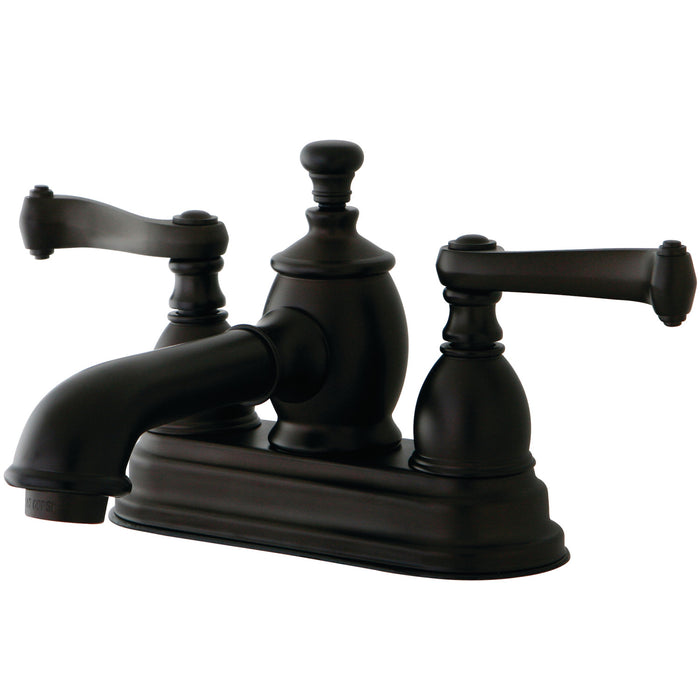 Royale KS7005FL Two-Handle 3-Hole Deck Mount 4" Centerset Bathroom Faucet with Brass Pop-Up, Oil Rubbed Bronze