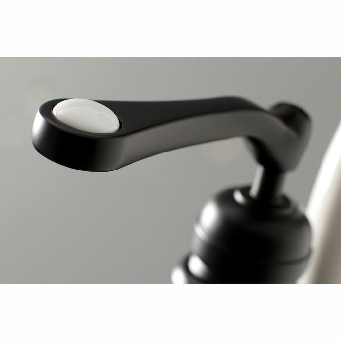 Kingston Tulare KS7010RL - Royale Single-Handle 1-Hole Freestanding Tub Faucet with Hand Shower, Matte Black