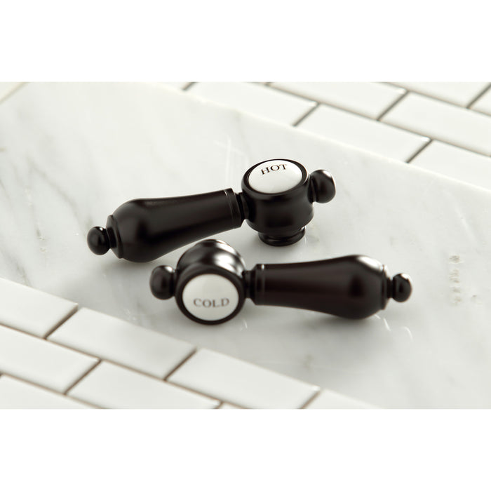Kingston Tulare KS7025BAL - Heirloom Two-Handle 3-Hole Wall Mount Roman Tub Faucet, Oil Rubbed Bronze