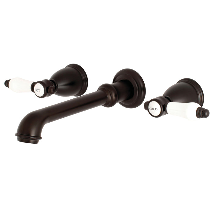 Kingston Tulare KS7025BPL - Bel-Air Two-Handle 3-Hole Wall Mount Roman Tub Faucet, Oil Rubbed Bronze
