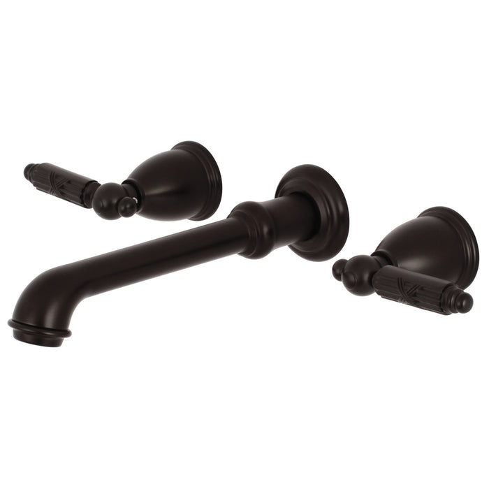 Kingston Tulare KS7025GL - Georgian Two-Handle 3-Hole Wall Mount Roman Tub Faucet, Oil Rubbed Bronze
