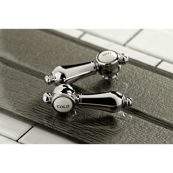 Kingston Tulare KS7026BAL - Heirloom Two-Handle 3-Hole Wall Mount Roman Tub Faucet, Polished Nickel