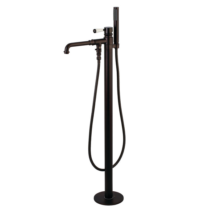 Kingston Tulare KS7035DPL - Paris Single-Handle 1-Hole Freestanding Tub Faucet with Hand Shower, Oil Rubbed Bronze