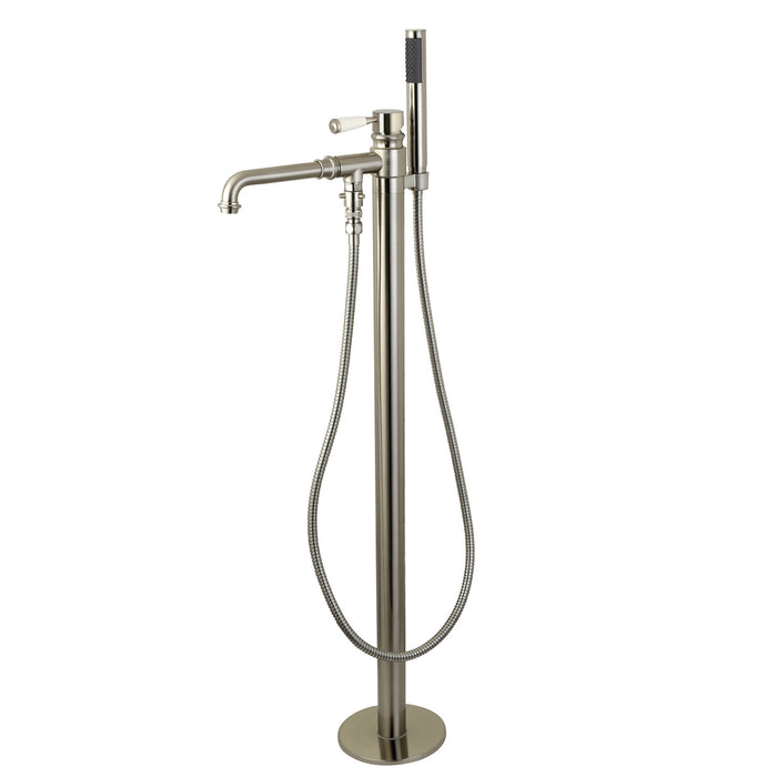 Paris KS7038DPL Single-Handle 1-Hole Freestanding Tub Faucet with Hand Shower, Brushed Nickel