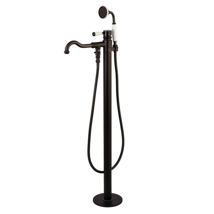 Paris KS7135DPL Single-Handle 1-Hole Freestanding Tub Faucet with Hand Shower, Oil Rubbed Bronze