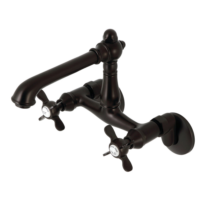 Essex KS7225BEX Two-Handle 2-Hole Wall Mount Kitchen Faucet, Oil Rubbed Bronze