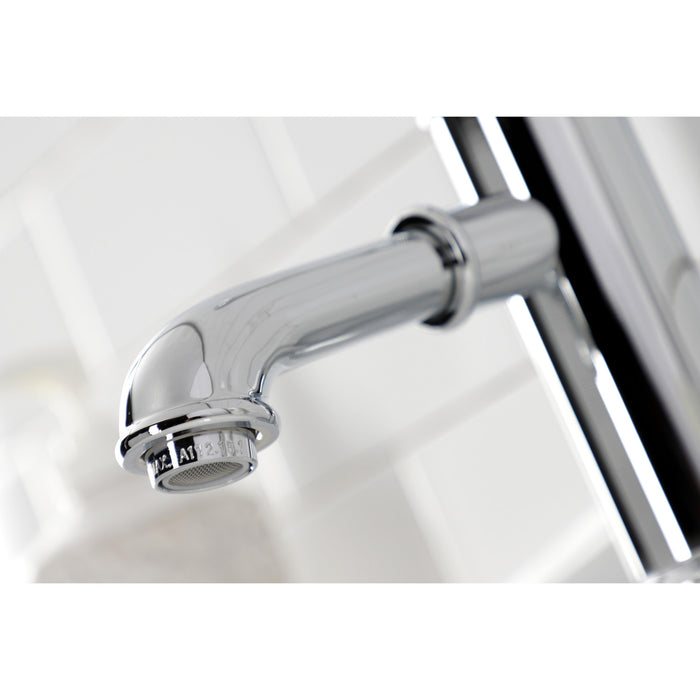 Paris KS7411BL Single-Handle 1-Hole Deck Mount Bathroom Faucet with Brass Pop-Up, Polished Chrome