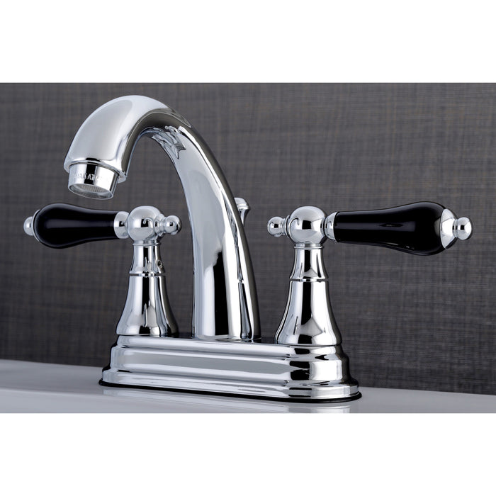 Duchess KS7611PKL Two-Handle 3-Hole Deck Mount 4" Centerset Bathroom Faucet with Brass Pop-Up, Polished Chrome