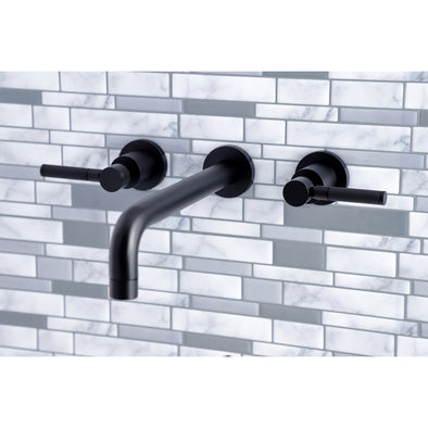 Kingston Brass Kaiser KS8020DKL Two-Handle 3-Hole Wall Mount Roman