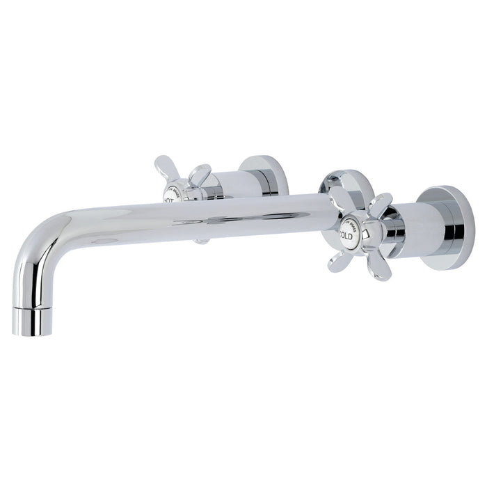 Kingston Tulare KS8021BEX - Essex Two-Handle 3-Hole Wall Mount Roman Tub Faucet, Polished Chrome