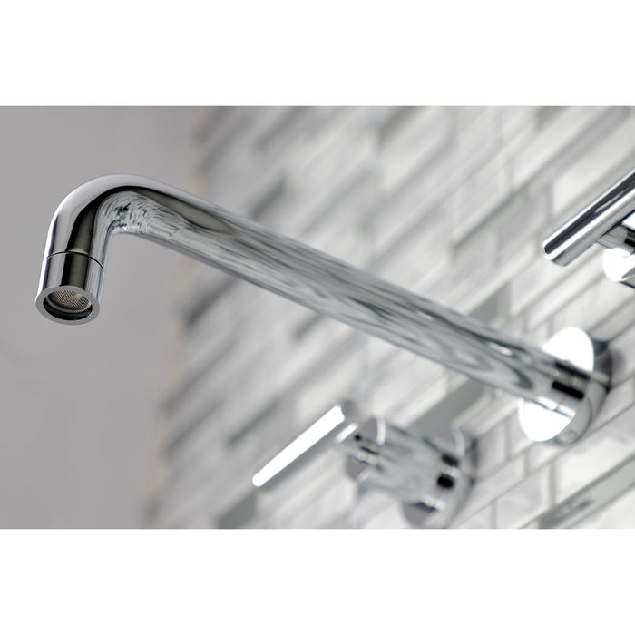 Kingston Sona KS8021CML - Manhattan Two-Handle 3-Hole Wall Mount Roman Tub Faucet, Polished Chrome