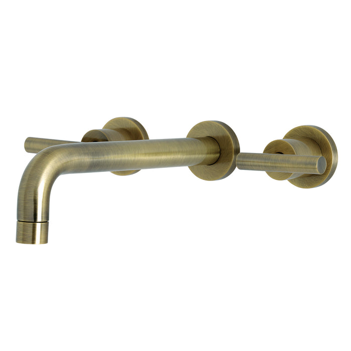 Manhattan KS8023CML Two-Handle 3-Hole Wall Mount Roman Tub Faucet, Antique Brass