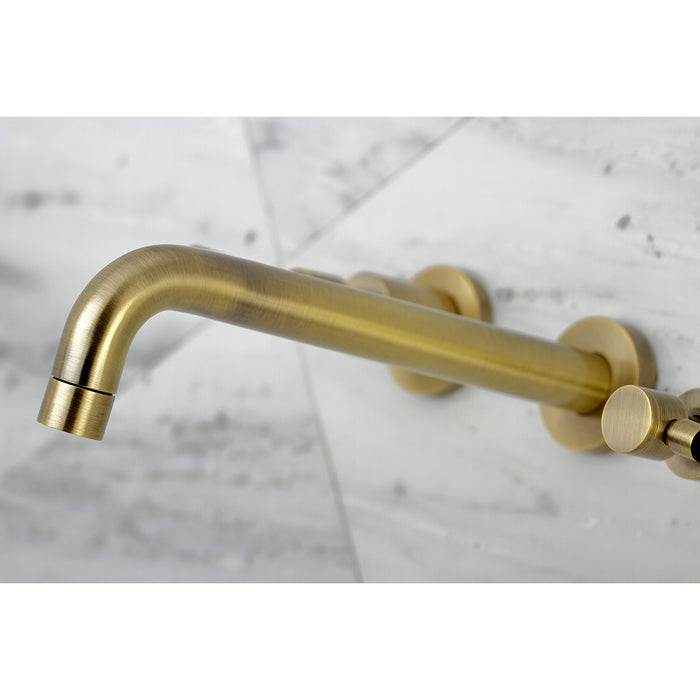 Kaiser KS8023DKL Two-Handle 3-Hole Wall Mount Roman Tub Faucet, Antique Brass