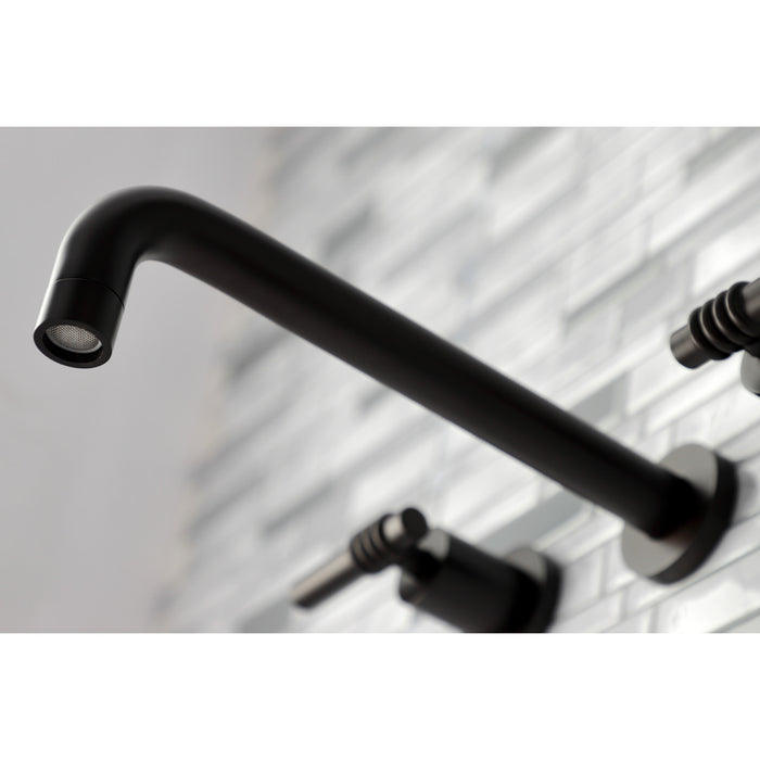 Kingston Sona KS8025ML - Milano Two-Handle 3-Hole Wall Mount Roman Tub Faucet, Oil Rubbed Bronze