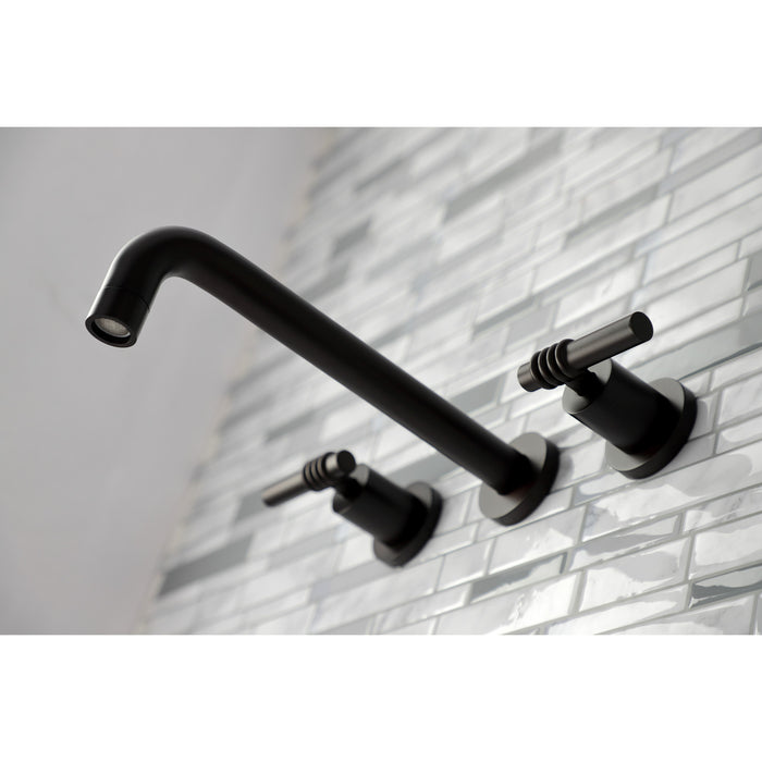 Kingston Sona KS8025ML - Milano Two-Handle 3-Hole Wall Mount Roman Tub Faucet, Oil Rubbed Bronze