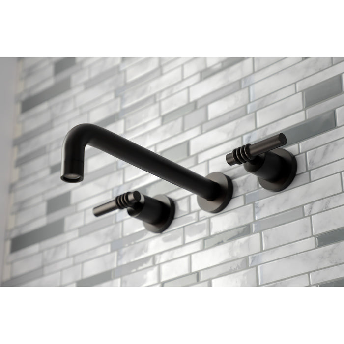 Kingston Sona KS8025ML - Milano Two-Handle 3-Hole Wall Mount Roman Tub Faucet, Oil Rubbed Bronze