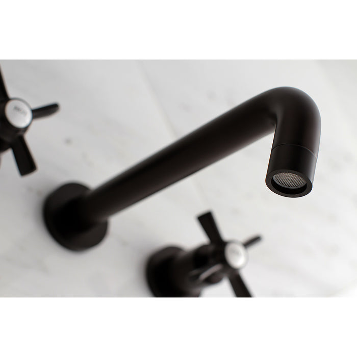 Kingston Sona KS8025ZX - Millennium Two-Handle 3-Hole Wall Mount Roman Tub Faucet, Oil Rubbed Bronze