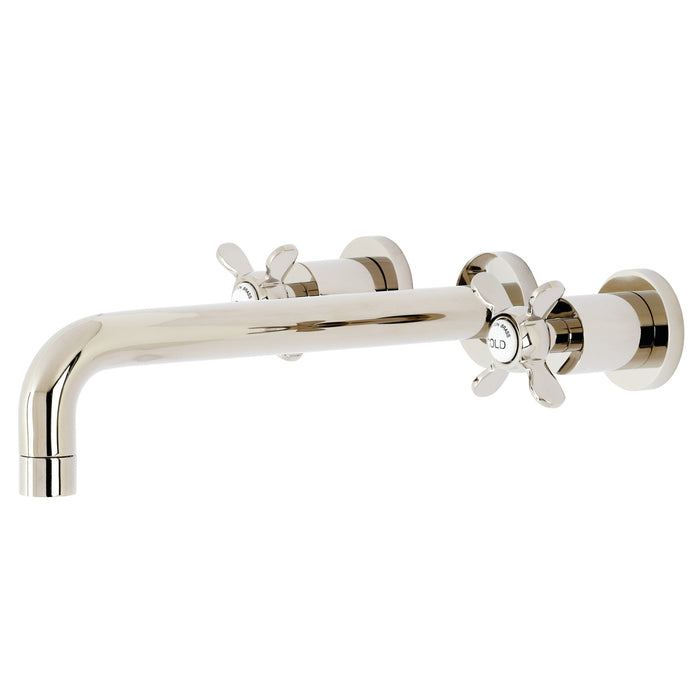 Kingston Tulare KS8026BEX - Essex Two-Handle 3-Hole Wall Mount Roman Tub Faucet, Polished Nickel