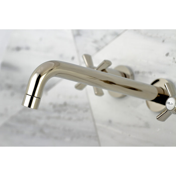 Millennium KS8026ZX Two-Handle 3-Hole Wall Mount Roman Tub Faucet, Polished Nickel
