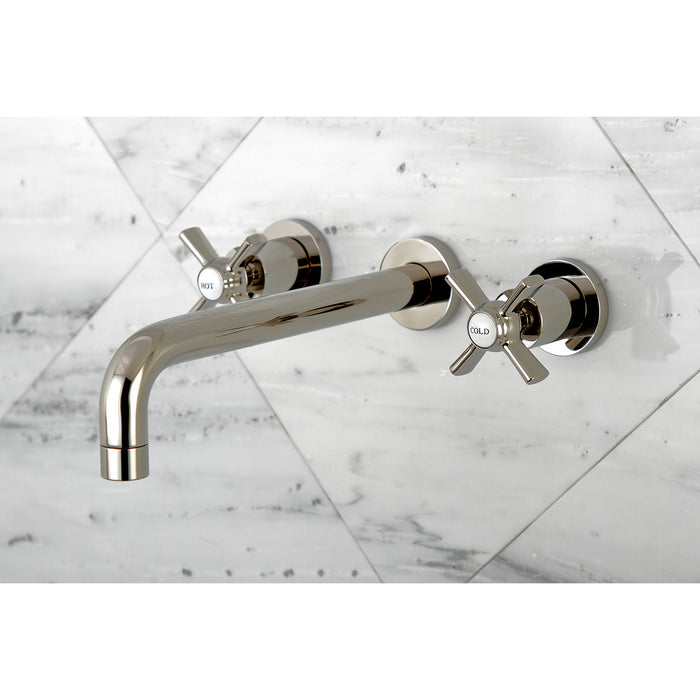 Millennium KS8026ZX Two-Handle 3-Hole Wall Mount Roman Tub Faucet, Polished Nickel