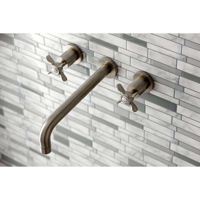 Essex KS8028BEX Two-Handle 3-Hole Wall Mount Roman Tub Faucet, Brushed Nickel