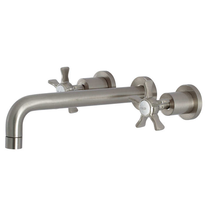 Kingston Sona KS8028NX - Hamilton Two-Handle 3-Hole Wall Mount Roman Tub Faucet, Brushed Nickel