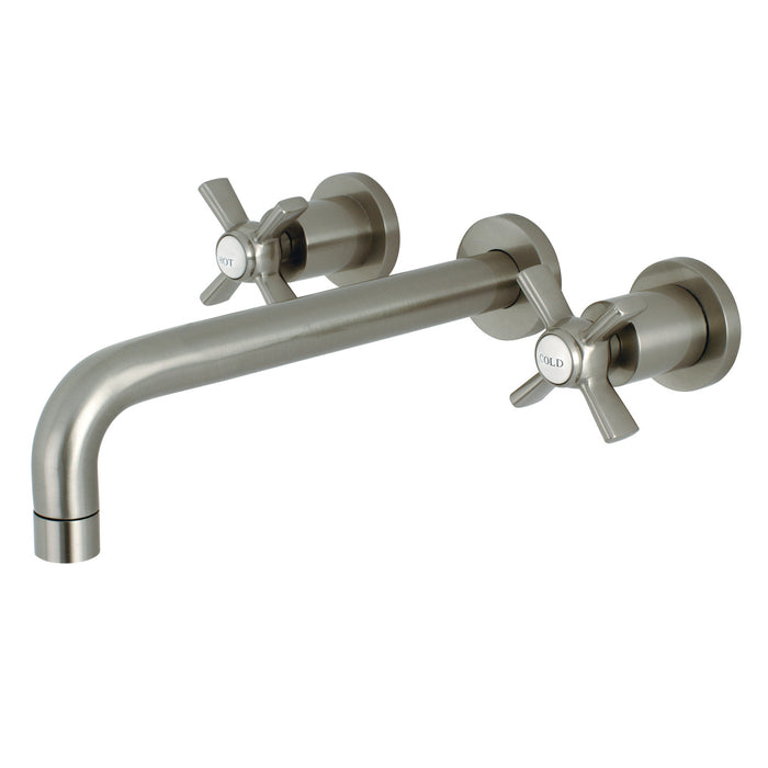 Kingston Sona KS8028ZX - Millennium Two-Handle 3-Hole Wall Mount Roman Tub Faucet, Brushed Nickel
