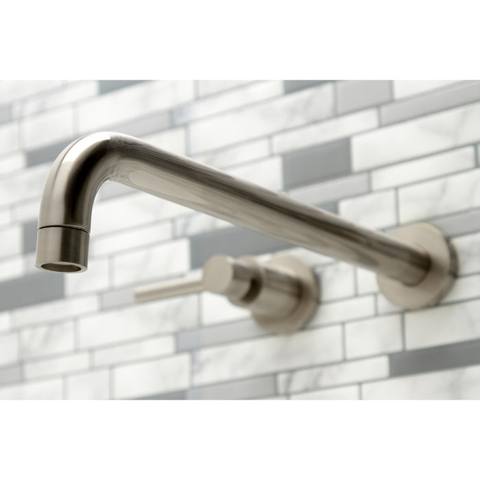Kingston Sona KS8048DL - Concord Two-Handle 3-Hole Wall Mount Roman Tub Faucet, Brushed Nickel