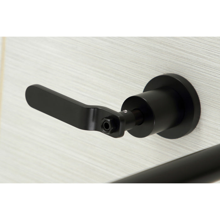 Whitaker KS8050KL Two-Handle 3-Hole Wall Mount Roman Tub Faucet, Matte Black